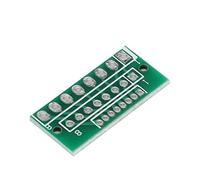 LUCKDANO 8 Pin 3 Row 24 Holes Adapter Board for 1.27MM 2.0MM 2.54MM Wireless Modules - Durable Dual-Sided Design, Compact Size & Easy Installation