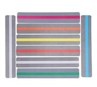 LUCKDANO 8Pcs Guided Reading Strips - Multi-Colored, High-Gloss Bookmarks Made of PVC, Designed to Aid Focused Reading and Suitable for Beginners and Those with Difficulties.