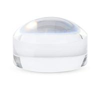 LUCKDANO 8X Dome Magnifier Optical Dome Acrylic Magnifying Glass for Reading Books Maps Newspapers with Crystal Clear Lens 2.0x1.3in Lightweight Paperweight