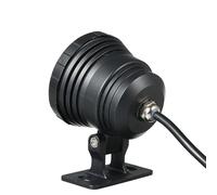 LUCKDANO AC/DC 12V 10W RGB LED Underwater Light - Remote Controlled 16 Color Changing Effect for Pools, Aquariums, and Fountains, IP65 & Energy-Efficient Design (Black)