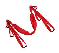 LUCKDANO Aerial Yoga Swing Set - Polyester Cotton Adjustable Yoga Hammock for Enhanced Flexibility and Posture - Perfect for Indoor & Outdoor Use (Red)