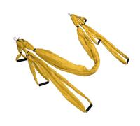 LUCKDANO Aerial Yoga Swing Set - Polyester Cotton Adjustable Yoga Hammock for Enhanced Flexibility and Posture - Perfect for Indoor & Outdoor Use (Yellow)