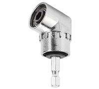 LUCKDANO Angle Drill Adapter, Right Angle Drill Attachment Bit Holder 1/4in 105 Degree Extension Socket, Right Attachment Adapter, for Electric