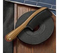 LUCKDANO Anti-static Wooden Comb - Handmade From Green Sandalwood and Horn, Easily Combs Naturally Thick Hair, Emits a Pleasant Fragrance, and Comes in a Gift Box, Making It (Wood color)