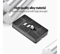 LUCKDANO Arrow Storage Case Plate With 1/4 Inch Screw Mount For Arca Tripod Ball Head, Compatible With SLR Cameras, Lightweight Alloy Construction, Easy Installation, Available in (PU60)