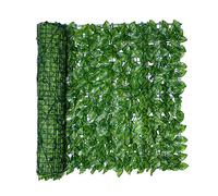 LUCKDANO Artificial Leaf Screening Roll Fade Protected Hedging Wall Panel Garden Fence Balcony Screen for Indoor Outdoor Decor (B)
