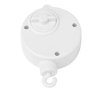 LUCKDANO Baby Crib Music Box Crib Musical Toy Hanging Bell with Spring-Driven Melody for Infant Nursery Bed Soothing Sleep Aid White