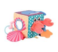 LUCKDANO Baby Soft Cube Baby Soft Cube Fabric Activity Toy: Gray Building Blocks, Balls, Musical Pencil Sounds, Rich Colors to Enhance Baby's Cognitive and Sensory Development.