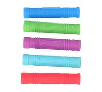 LUCKDANO Baby Teether Newborn 5Pcs Baby Teether Silicone Safe Soft Grip Strength Training Pencil Holder Teething Stick for Newborns - Relief and Motor Skill Development