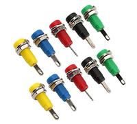 LUCKDANO Banana Plugs, Banana Plug Adapter Speaker Binding Post 2mm Jack Panel Socket Extended Post Binding, 10Pcs Connectors, for Electronic Instrument