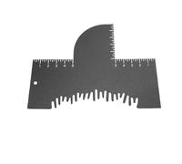 LUCKDANO Barber Card, Hairline Shaping Tool with Measurement Indicators for Edges and Beard, Reusable Styling Professional Results
