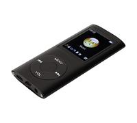 LUCKDANO Basic MP3 Player This Slim MP3 Player Boasts Powerful Features, a .8-inch LCD Screen, and Portable Lossless quality. It Supports Up to 64GB of Storage and Is Made of Aluminum (Black)