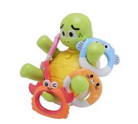 LUCKDANO Bath Toy Electric Water Spray Bath Toy - Realistic Swimming with Automatic Water Spray, 5pcs Rings for Kids' Bathtub Fun, Safe Materials and Easy Operation