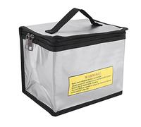 LUCKDANO Battery Container Storage Portable Safety Explosion-Proof Handbag for Rechargeable Batteries. Made of PVC Fire-Retardant Material, Suitable for Lithium Batteries and Hydrogen