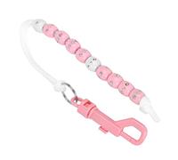 LUCKDANO Bead Chain Score Counter with Shining Stone - Stylish Nylon Score Counter for Enthusiasts - Lightweight & Durable Available in Black and Pink (Pink)
