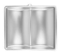 LUCKDANO Bible Cake Pan Aluminum Alloy Book Shape Cake Mold Non-Stick Baking Accessory for DIY Decorating 9-inch Size Ideal for Home Baking