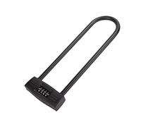 LUCKDANO Bike Combination U Lock 4 Digit Long Shackle 13.62in | Zinc Alloy Rubber, 4 Digit Mechanism, Keyless Access, 13.62 Inch Shackle, Scooter Motorcycle, Padlock Use