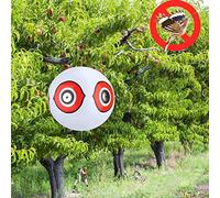 LUCKDANO Bird Bird Terror Inflatable Scare Balloon - 3D Predator Eyes Design, Non- & Durable, Effective for Orchards & Farmland - Scares Away Unwanted (White)