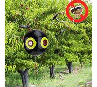 LUCKDANO Bird Bird Terror Inflatable Scare Balloon - 3D Predator Eyes Design, Non- & Durable, Effective for Orchards & Farmland - Scares Away Unwanted (Black)