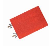 LUCKDANO Bird Perch Stand Platform Toy Playground Grinding Clean Pet Hamster Squirrel Wooden Safe Easy Assembly Exercise Red Yellow 9 13cm Sleep (Red short-edged screws)