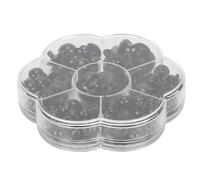 LUCKDANO Black Half Round 184pcs DIY Artificial Animal Eyes - Black Mushroom Domed Safety Eyes for Crafting - Perfect for Dolls, Plush Toys & Accessories - Assorted Sizes for All Your DIY
