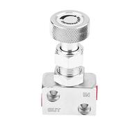 LUCKDANO Brake Valve Brake Proportioning Valve | Adjustable 150PSI-1200PSI Pressure Regulator | Essential Tool for Racing, Drifting, Rally & Track Day Cars | Compatible with Most Cars (Silver)
