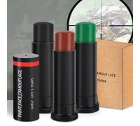 LUCKDANO Camo Face Paint Sticks - Non- Camouflage Paint for, Paintball, and Airsoft - 3 Colors Easy Application and Cleanup