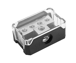 LUCKDANO Car Amp Earth Car Audio Power Supply Distribution Block - 10GA In 44GA Out Power Distribution for Automotive Audio Systems