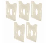 LUCKDANO Car Card Holder 5 Pcs IC Card Holder for Windshield Display, Durable ABS Sleeve for Community and Vehicle Management, Easy Installation (with Sticker)