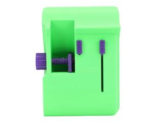 LUCKDANO Cardboard Cutter Cat Adjustable Width Handheld Cardboard Cutter, 3cm to 5cm, Suitable for Various Cat Scratching boards. Features a Spare Vane/Wing Storage Compartment, Ideal for (Green)