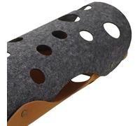 LUCKDANO Cat Tunnel Felt Felt Cat Tunnel Polyester Material Collapsible Interactive Play Tube for Cats Cozy Fun Space (Dark Grey and Brown)