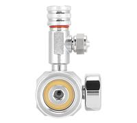 LUCKDANO CO2 Regulator Aquarium CO2 Regulator Aquarium Big Single Gauge Display - Control for Plant Growth - Aluminum Build - Easy Read Settings - Compatible with W21.8, G5/8 (The w21. interface of