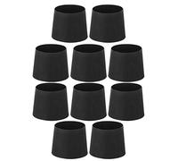 LUCKDANO Coffee Cup Sleeve 10-piece Set of Non-Slip, Heat-Resistant Silicone Bottle, Cup, and Sleeve Protectors, Black, Reusable Sleeves.
