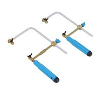 LUCKDANO Coping Saw Hacksaw Coping Saw 70mm + 100mm Multifunctional Woodworking Craft Wire with 8 Blades for Construction - Durable Ergonomic Design for Woodworkers, Crafters, and