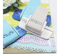 LUCKDANO Corner Cutter, Corner Punch Paper Punches For Crafting with Multicolor Edger Border Craft Punch Flowers Puncher Flourish Squares For Projects Paper Crafts (03 Flourish Pattern)