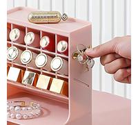 LUCKDANO Cosmetics Storage Box Multifunction Organizer Drawer Makeup Lipstick Large Space Jewelry (Pink)