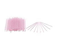 LUCKDANO Crystal Cuticle Sticks 100pcs Disposable Nail Cuticle Pusher Double Ended Nail Care Sticks Professional Manicure & Pedicure Tool for Makeup Artists & Enthusiasts (Pink)