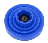LUCKDANO Curl Adapter for Universal Collapsible Hair Dryer Diffuser | Travel-Friendly Folding Design | Advanced Silicone Material for Even Heat Distribution | Compatible with 1.6-2in Hair (Blue)