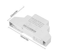 LUCKDANO Din Rail Electric XTM18S Digital 1 Phase Din Rail Electric KWh Meter 5A Class 1 Accuracy Smart Energy Meter with Pulse Output for AMR Systems