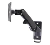 LUCKDANO Display Wall Mount Display Wall Mount Lifting Telescopic Rotating Bracket, 7kg Weight Capacity Adjustable VESA Stand for 17-27 Inch Screens, Perfect for Home Office and Gaming