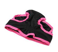 LUCKDANO Dog Physiological Pants Dog Physiological Pants - Premium Polyester Underwear for Female Dogs | Adjustable & Comfortable Sanitary Diaper | Pink M, Suitable for (XS)