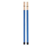 LUCKDANO Drum Brushes, 2Pcs Bamboo Material Suits for Drum Kit, Jazz and So on (Blue)