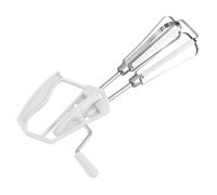 LUCKDANO Egg Beater Egg Stainless Steel Hand Mixer Cooking Tool, Kitchen Essential (White)