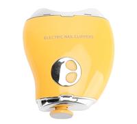 LUCKDANO Electric Nail Clipper 3 Speed Automatic Fingernail Trimmer and File for Kids & Adults - Dual Head, Cordless, LED Display, Lightweight Orange