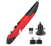 LUCKDANO Ergonomic Mouse Vertical Pen 2.4G Wireless USB Light with On/Off Switch 800/1200/1600DPI for PC Laptop (PR-03)