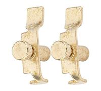 LUCKDANO Erhu Fine Tuner, Tuning Hardware Tool Erhu String Adjusters Instrument Accessories 2Pcs Professional Metal Clips String Tune Adjuster for and Huqin, Gloden