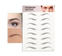 LUCKDANO Eyebrow Stickers Permanent Eyebrow 3D Hair-like Authentic for Men & Women Long-Lasting Makeup Tool | 8 Pairs of Look Stickers (146)