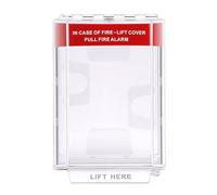 LUCKDANO Fire Alarm Switch Cover, IP67 Fire Alarm Pull Station Protective Guard with Clear Fireproof Cover for Home Office Outdoor