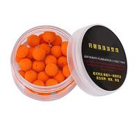 LUCKDANO Fishing Bait Lure 30Pcs Carp Fishing Foam Pop Up Lure Pellets - Ultra-light Floating Soft Baits, Ideal for Big Fish, Available in Strawberry and Sweet Potato Flavors, 10mm/12mm (Orange