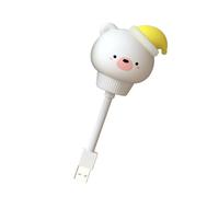 LUCKDANO Flexible Mini USB LEDs Night Light - Cute Baby Feeding Lamp, Portable Reading Lamp with 360-Degree Flexible Neck - Eye Protection for Adults & Kids (Bear)